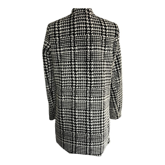 Carolina Belle Montreal Black White Houndstooth Jacket Blazer Women Size Med - Picture 3 of 11
